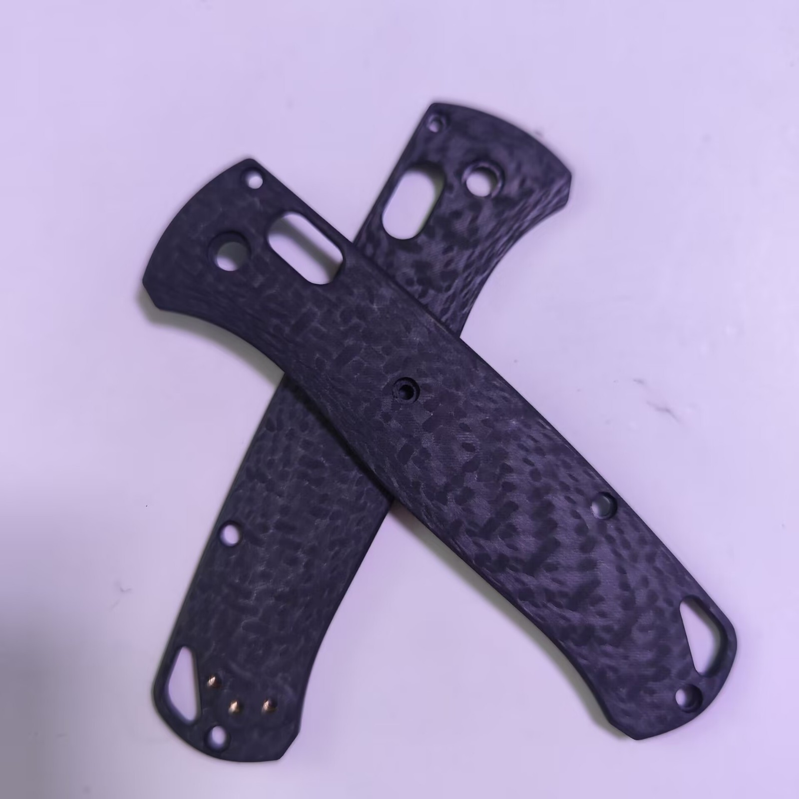 1 Pair 3K Carbon Fiber Handle Scales For Benchmade Bugout 535 Knives New