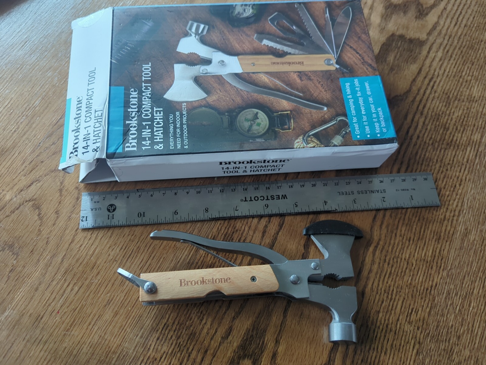 Brookstone 14-in-1 Compact Tool And Hatchet