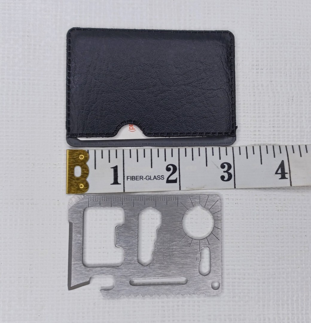 Vintage Multipurpose Pocket Survival Tool Flat Stainless Steel