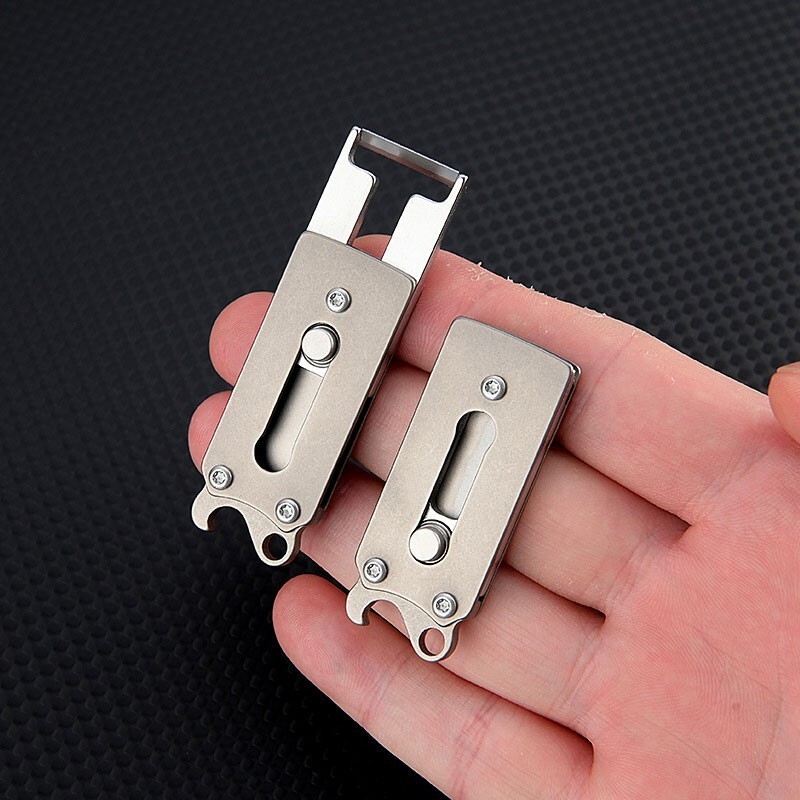 EDC Titanium Alloy Multi Tools Bottle Opener Portable Outdoor Peeler