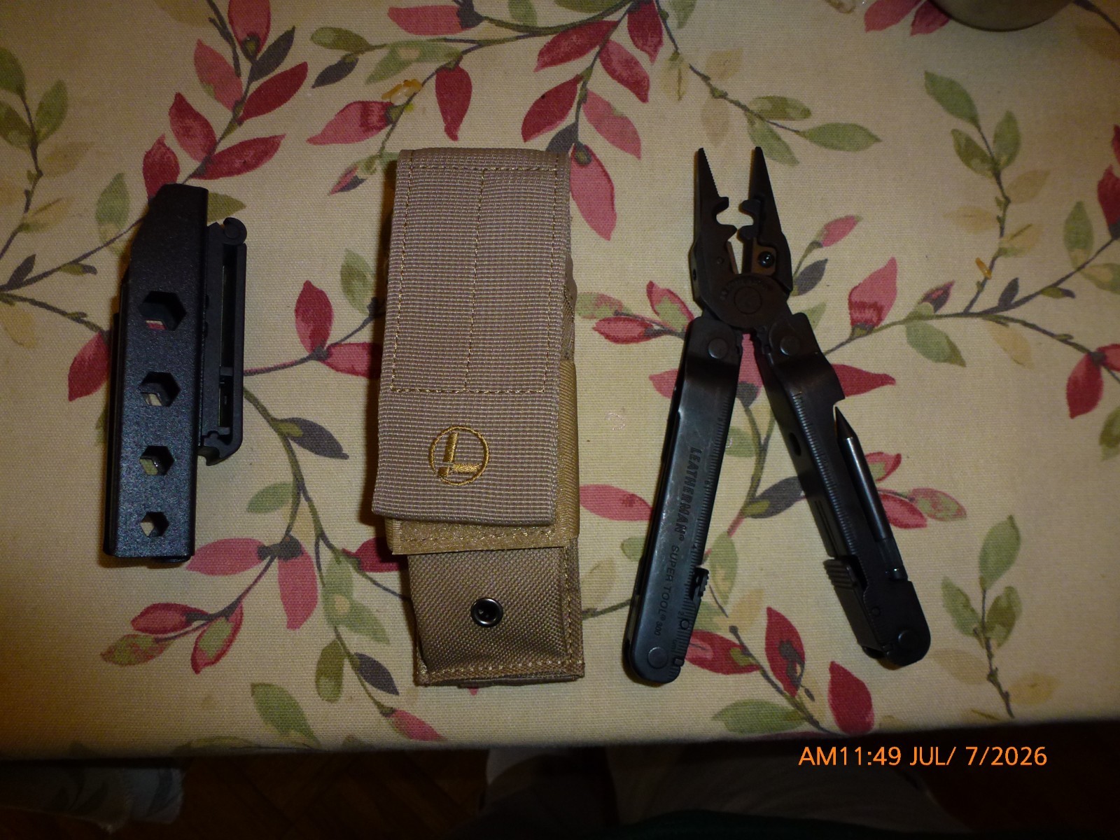 Leatherman Super Tool 300 EOD Multi Tool Black W/Molle Sheath and Clip Holster