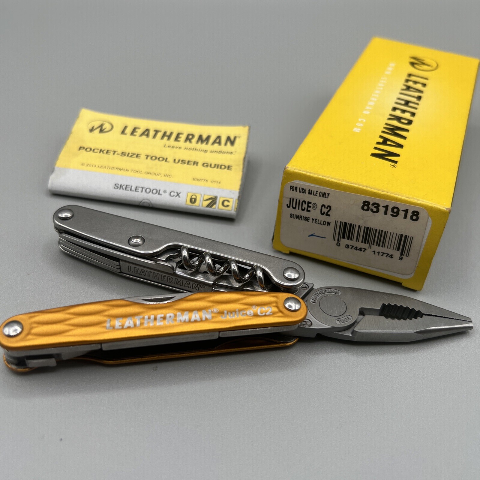 Leatherman Juice C2 831918 Sunrise Yellow Rare Discontinued NIB USA