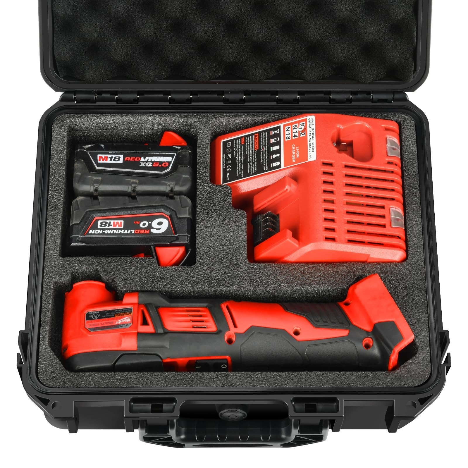 Custom Tool Storage Case for Milwaukee Oscillating Multi-Tool & Accessories
