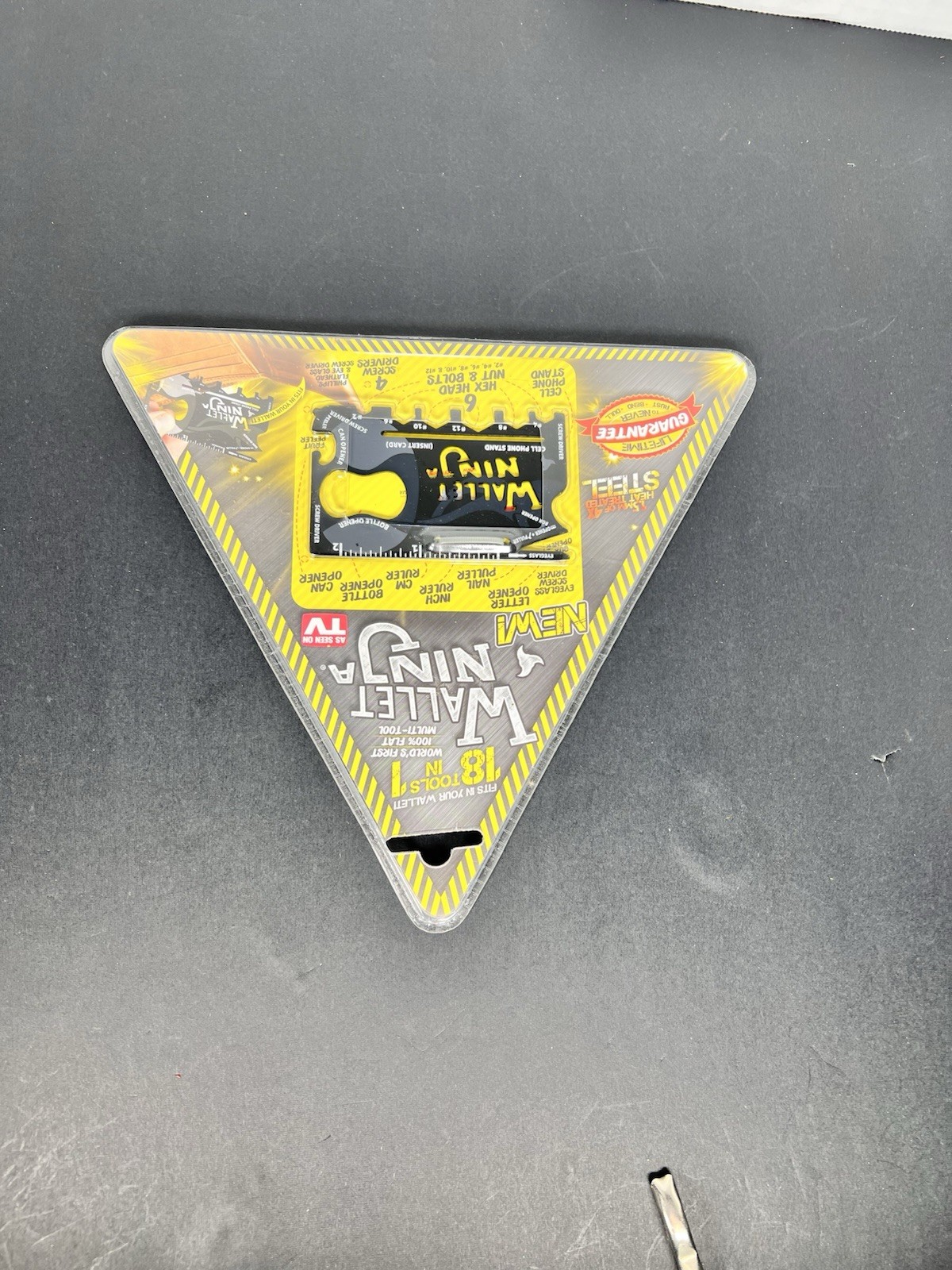 WALLET NINJA – 18 Tools in 1 Flat Multi Tool, AS SEEN ON TV, Fits in Your Wallet