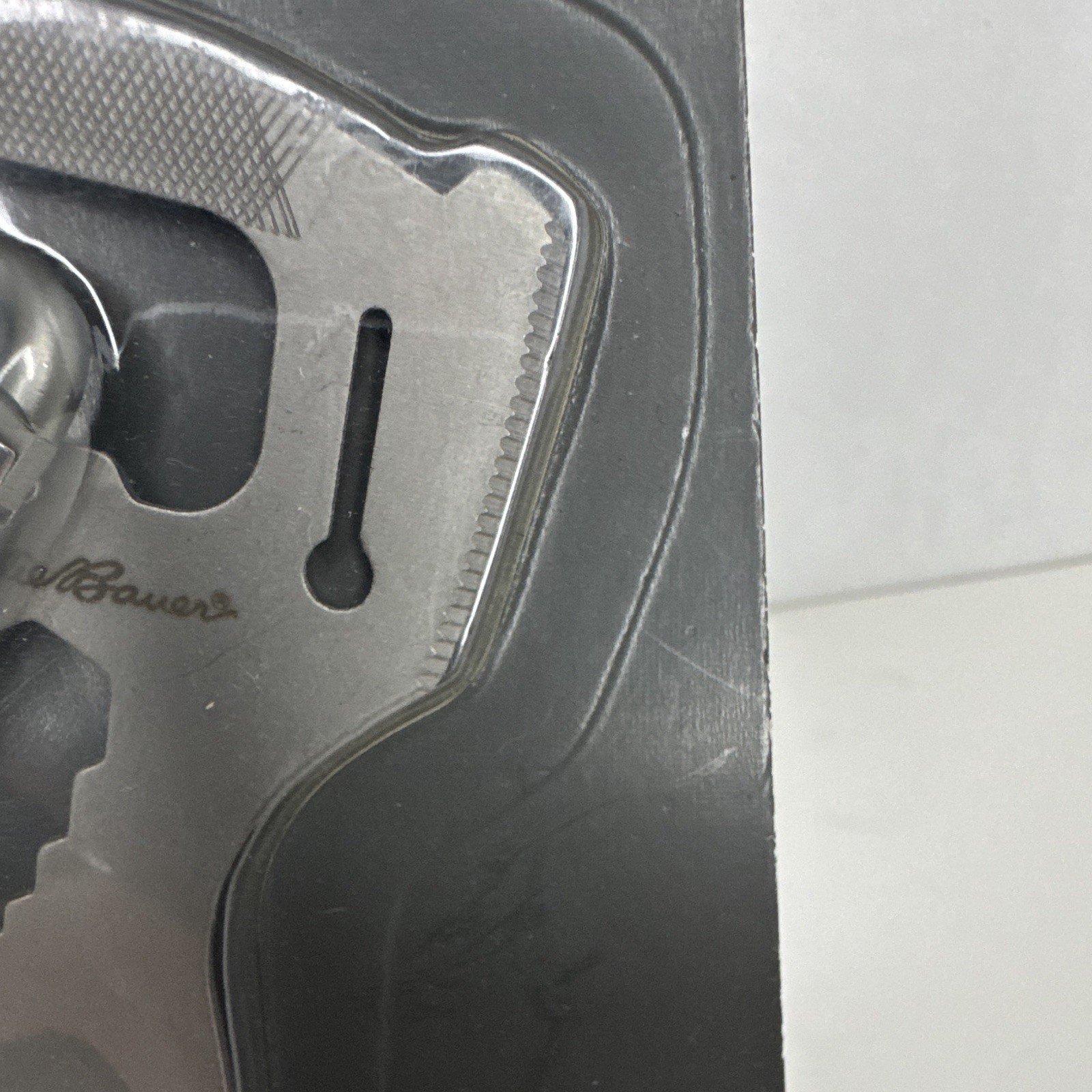 Eddie Bauer Multi-Tool Spork 8-in-1 Stainless Steel w/ Carabiner, Silver