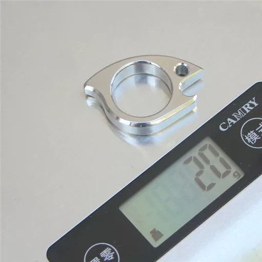 Hand Polished TC4 Titanium Alloy Fish EDC Jewelry Multi Functional EDC