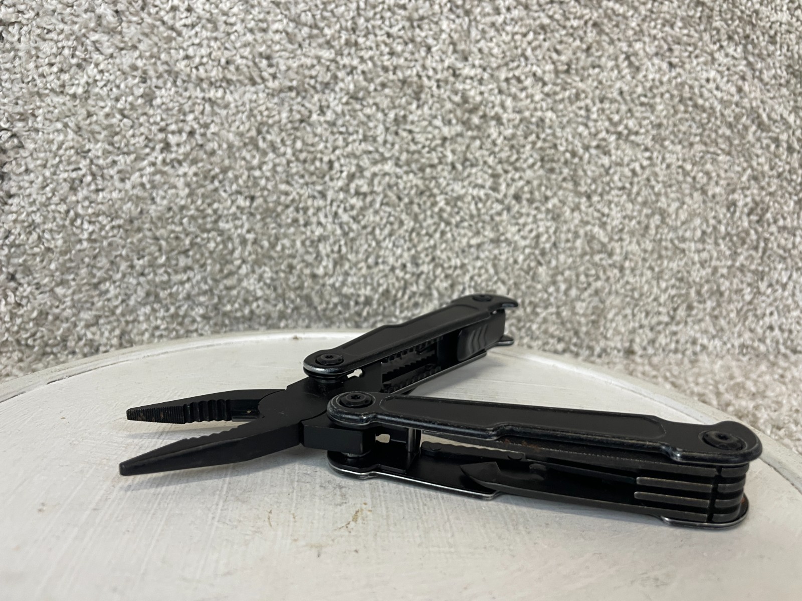 Hyper Tough Multitool Heavy Duty Stainless Steel Non Slip Grip Black