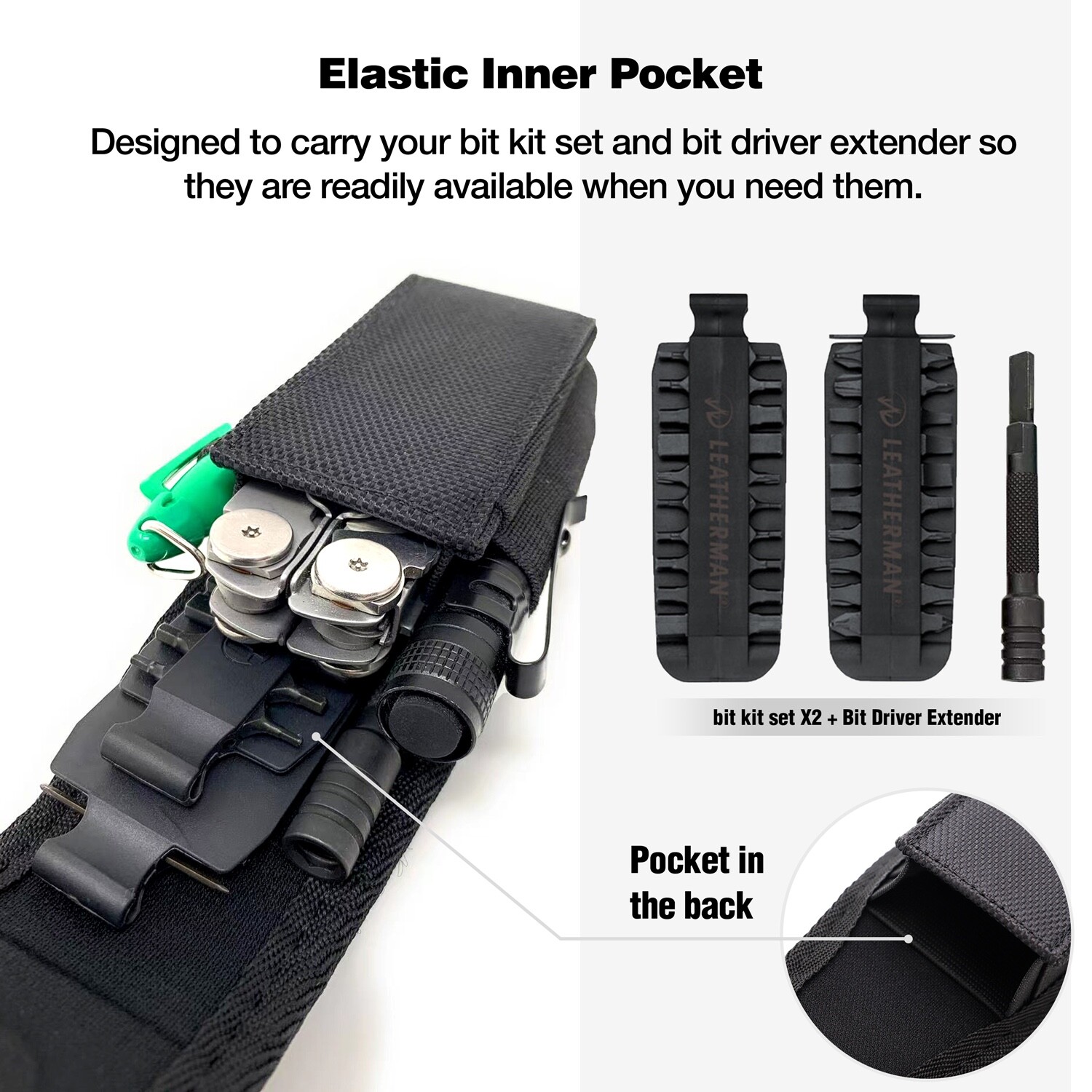 Nylon sheath Magnetic Cover for Leatherman Wave, Wingman, Charge, Surge.