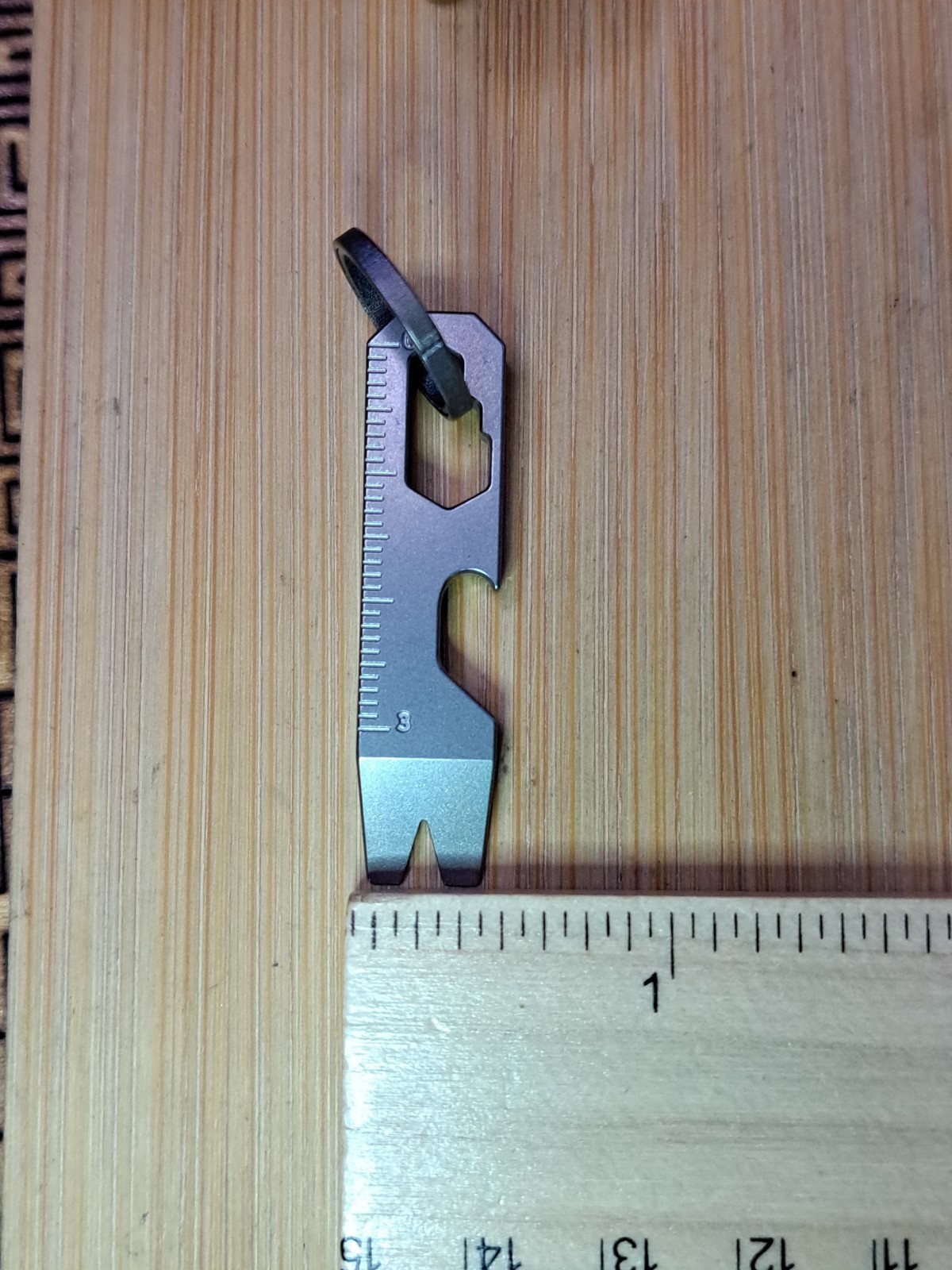 MINIMALIST EDC TITANIUM KEYCHAIN MULTI-TOOL BOTTLE OPENER