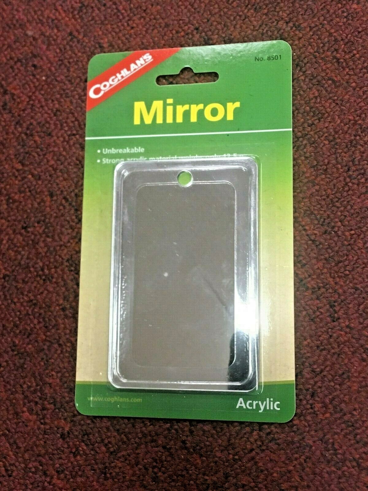 Mirror, Survival Series, Coghlan’s, Unbreakable, Strong Acrylic, Weighs 1 oz.