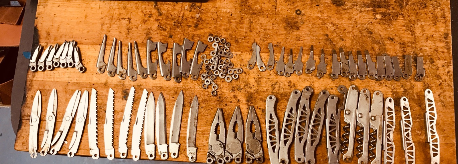 Lot 60x +/- Leatherman Juice Replacement Parts for Modification or Repair USED