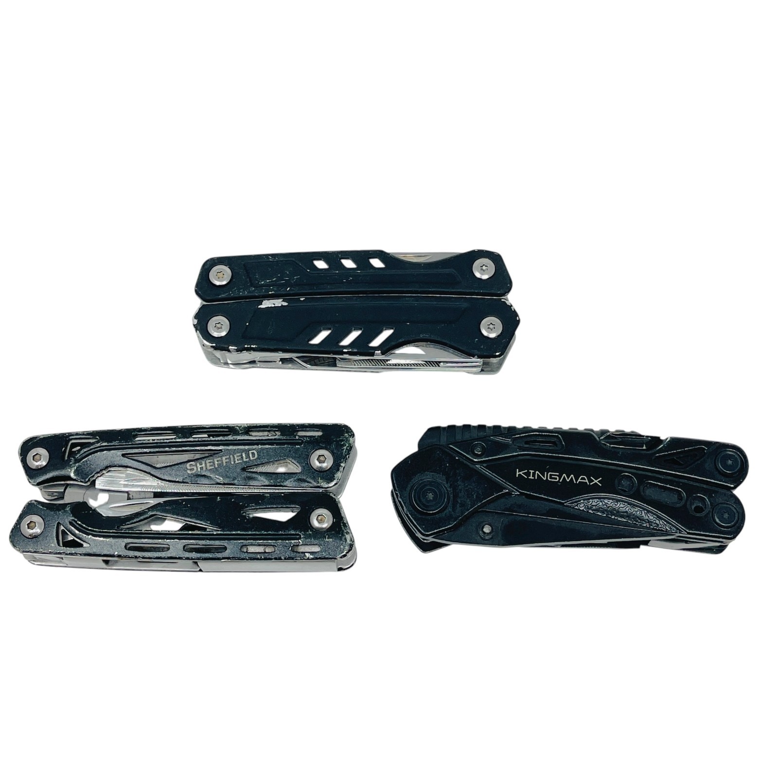 Sheffield & Kingmax, Unbranded Multi-Tool Tactical Black Pliers EDC Set, 3 Pcs