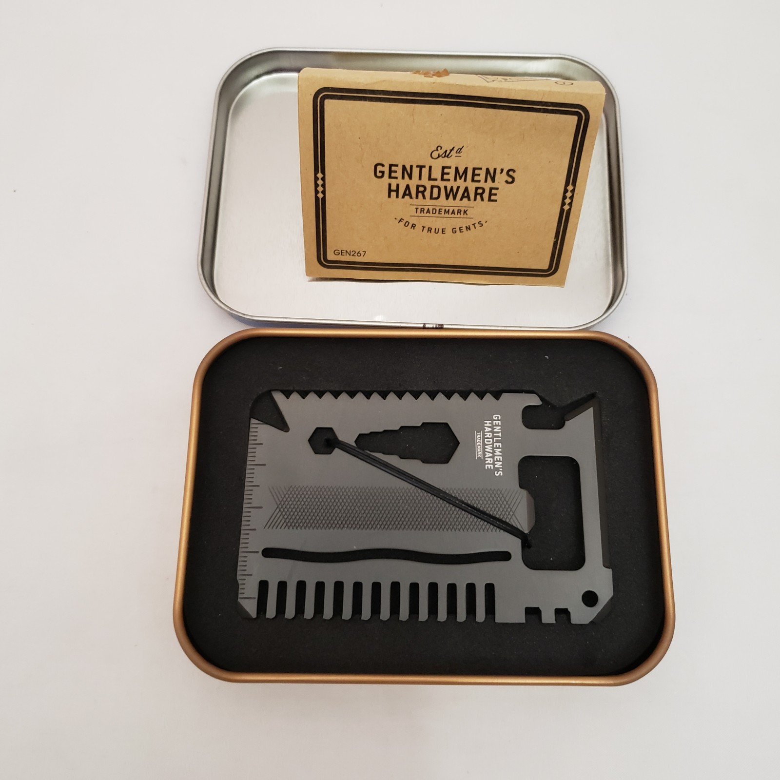 Titanium Coated Credit Card Multi Tool Gentlemen’s Hardware No. 267