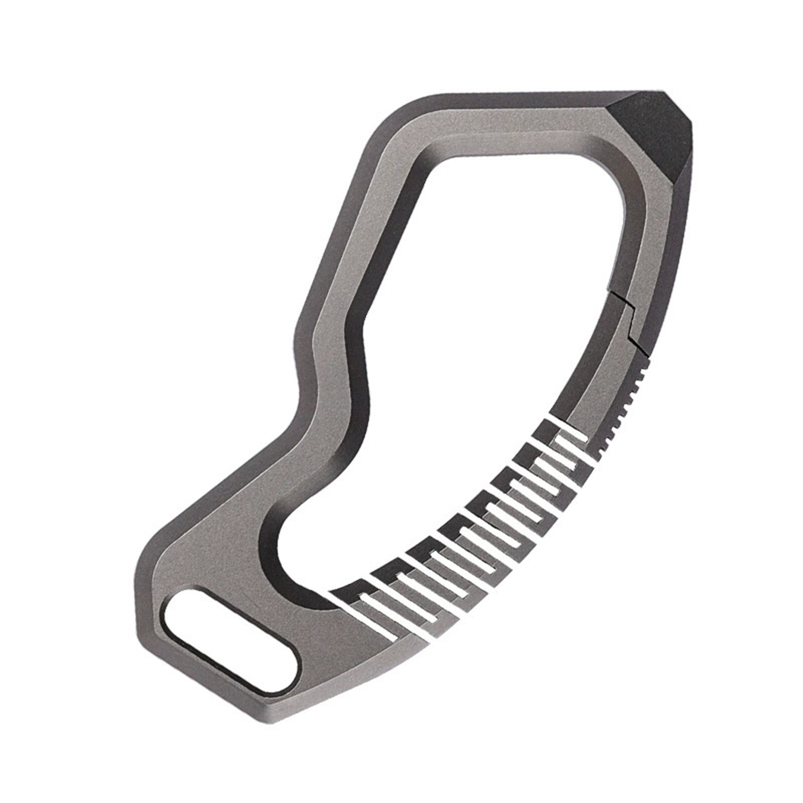 EDC Titanium Alloy Leather Porable Hanging Buckle Car Keychain Key Belt Waist