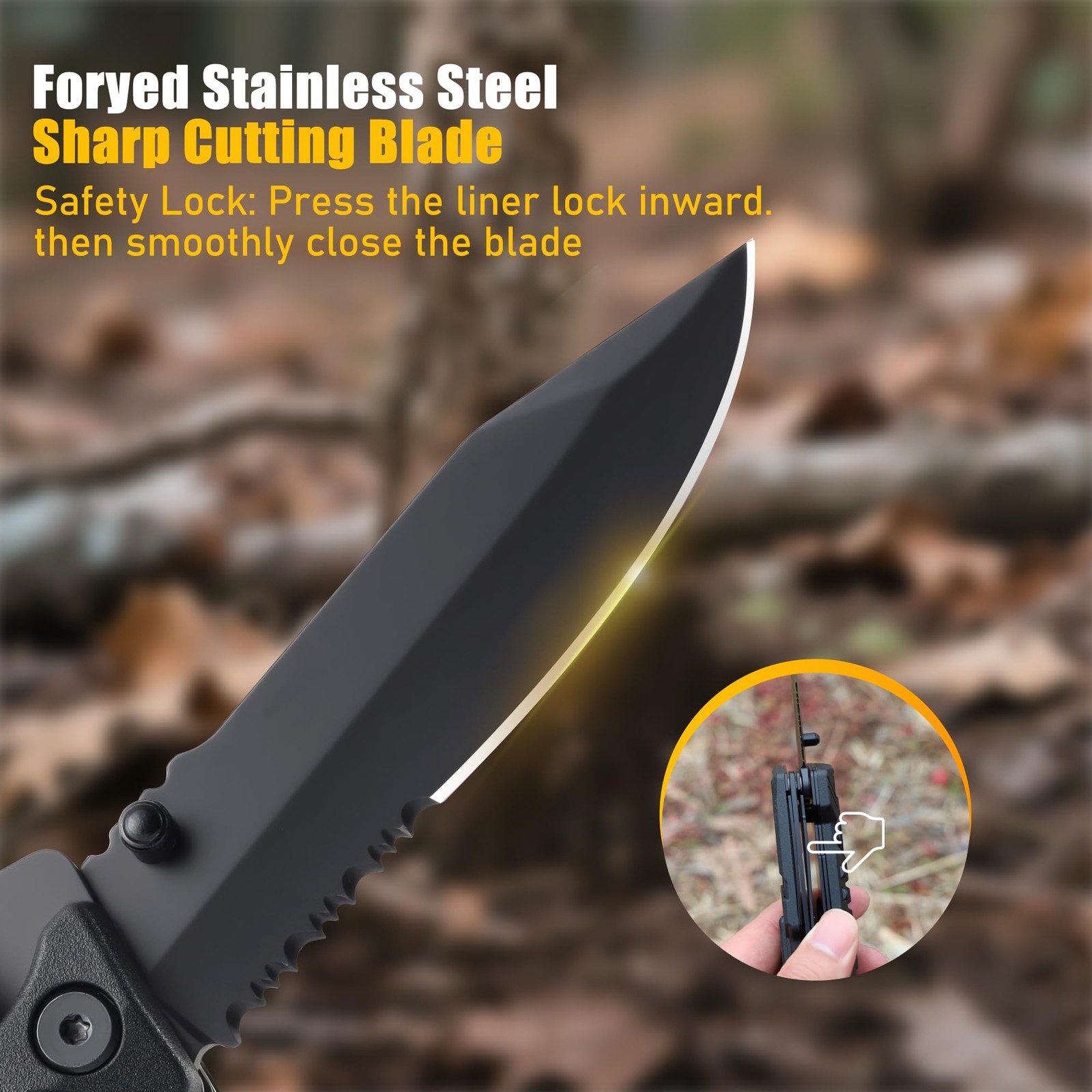 Multitool Knife with Nylon Pouch, 22 in 1 EDC Multi Tools with Fire Starting …
