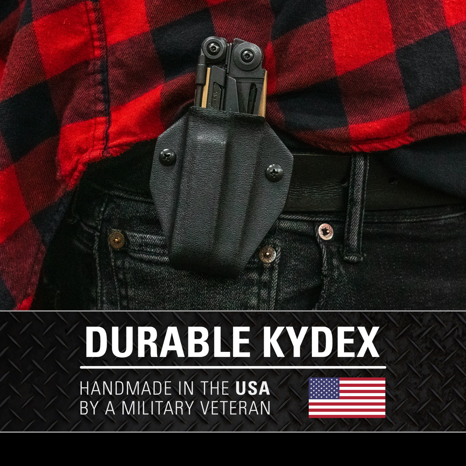 Clip & Carry Kydex Multitool Sheath fits Leatherman MUT – USA Made