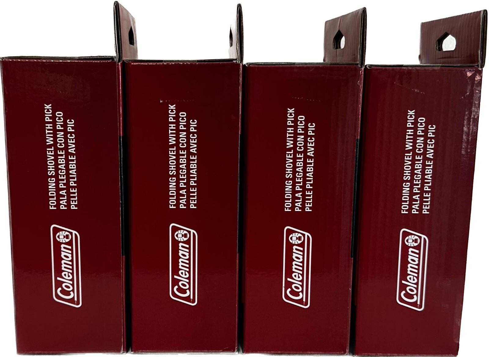 4 Pk Coleman Folding Shovel with Pick Durable Tempered Steel Construction (New)