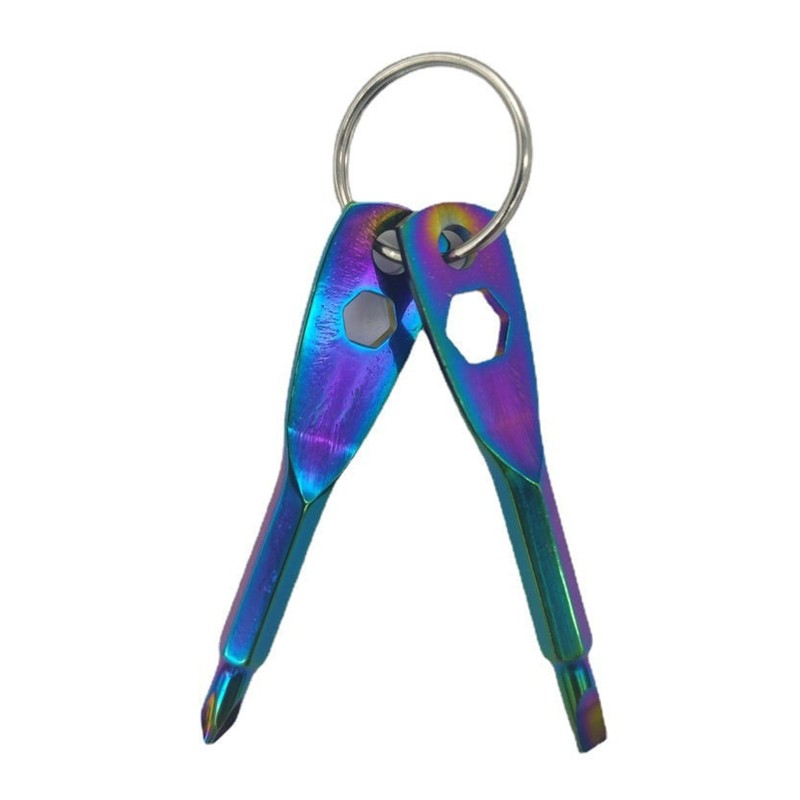 Keychain Screwdriver Men Gifts Tool Stocking Stuffers Portable for Key Shaped Ga
