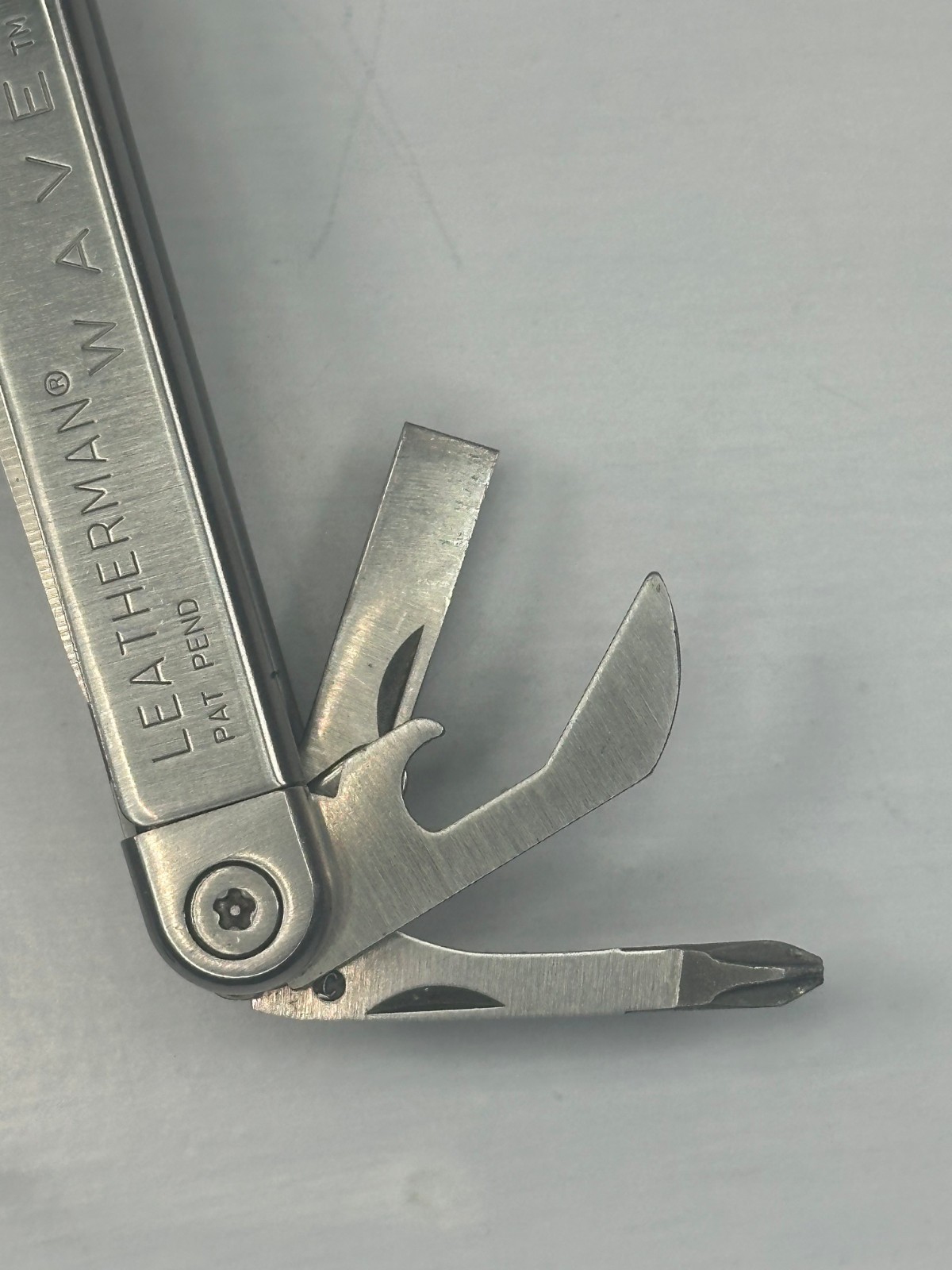 Leatherman Wave Multi Tool Stainless Steel 2003 w/ Leather Sheath Pat Pend USA