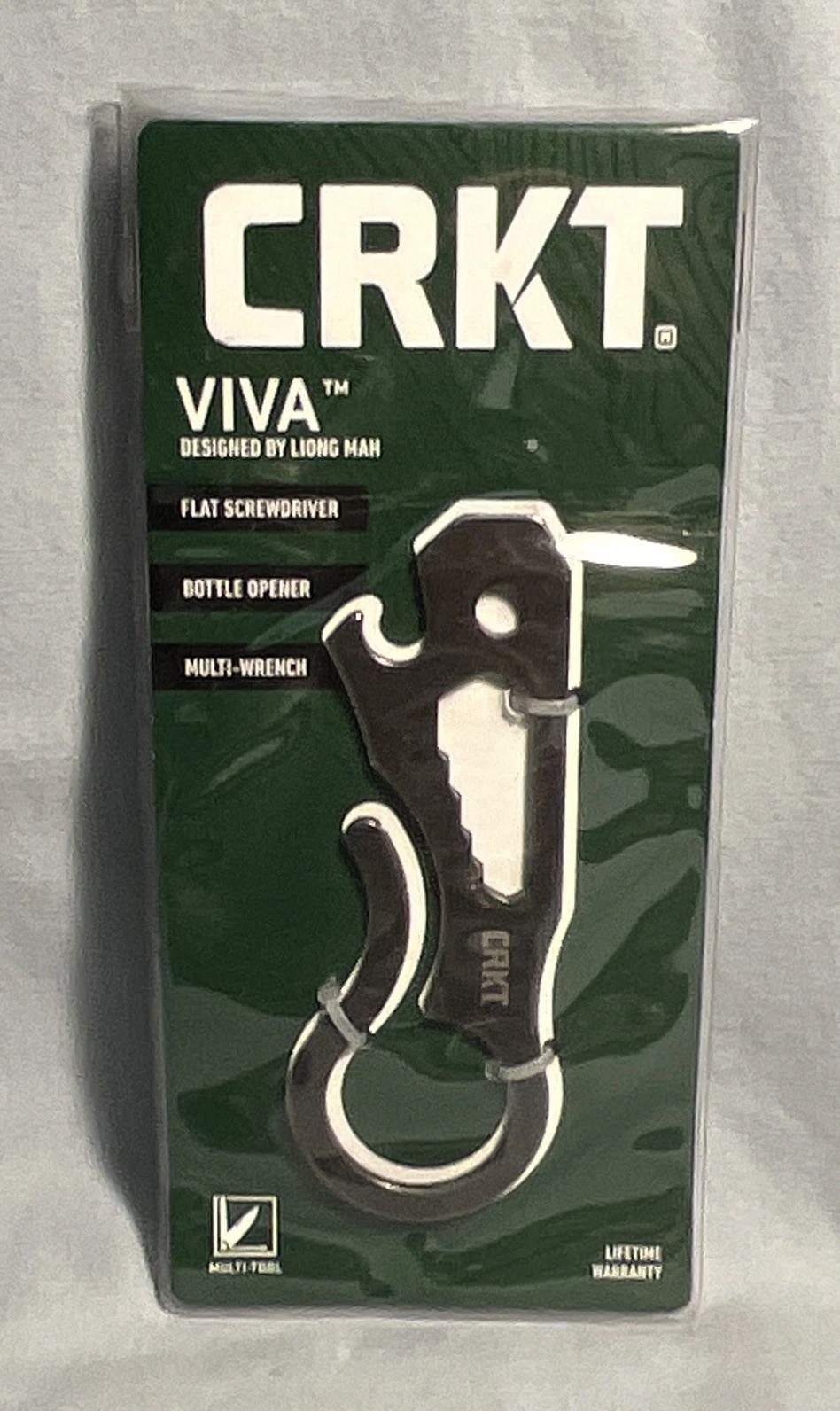 CRKT Viva Multi Tool ~ Flat Screwdriver Bottle Opener Multi Wrench ~ NEW
