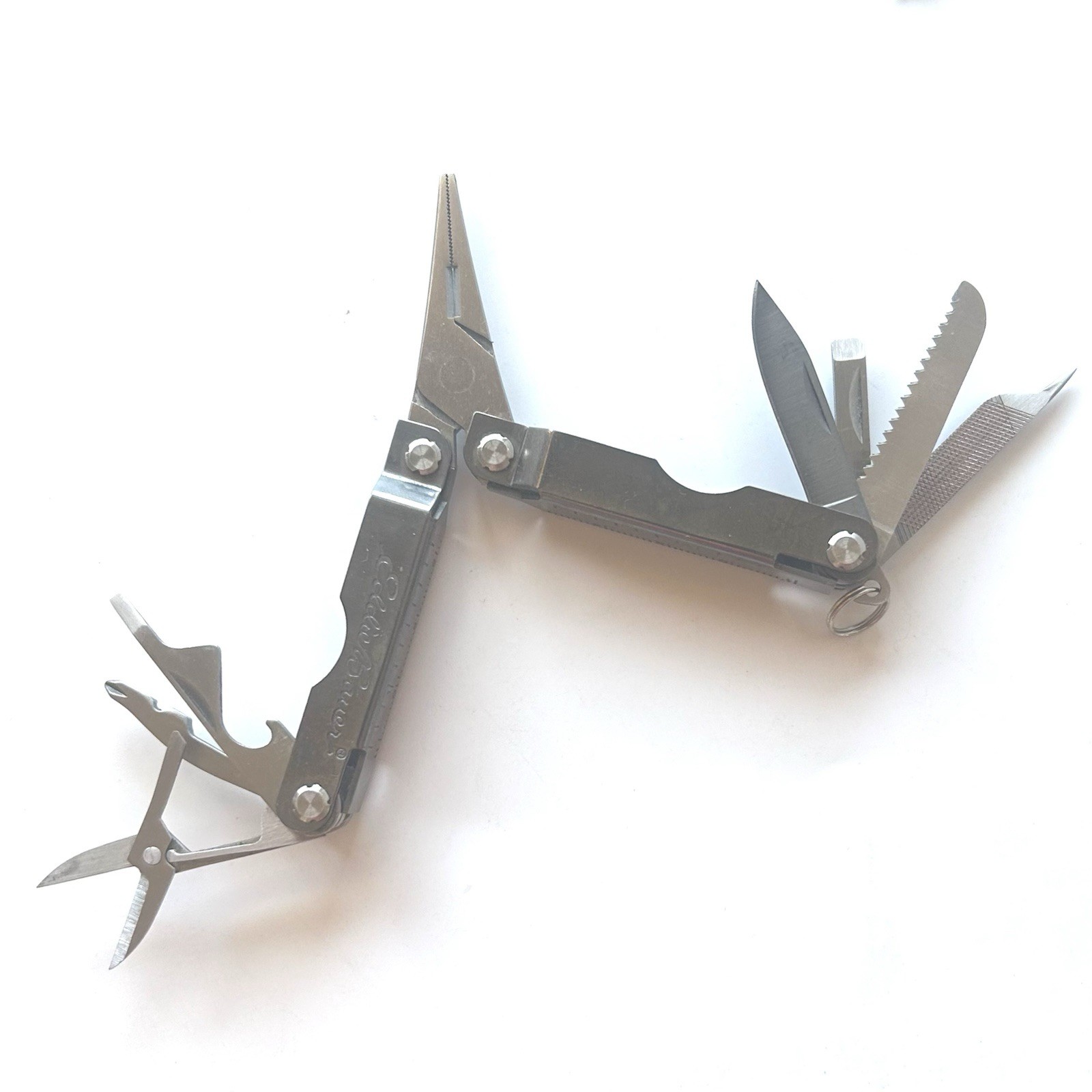 Eddie Bauer Silver Multi-Tool Mini Pocket Knife 9 Functions 2.5” Folded