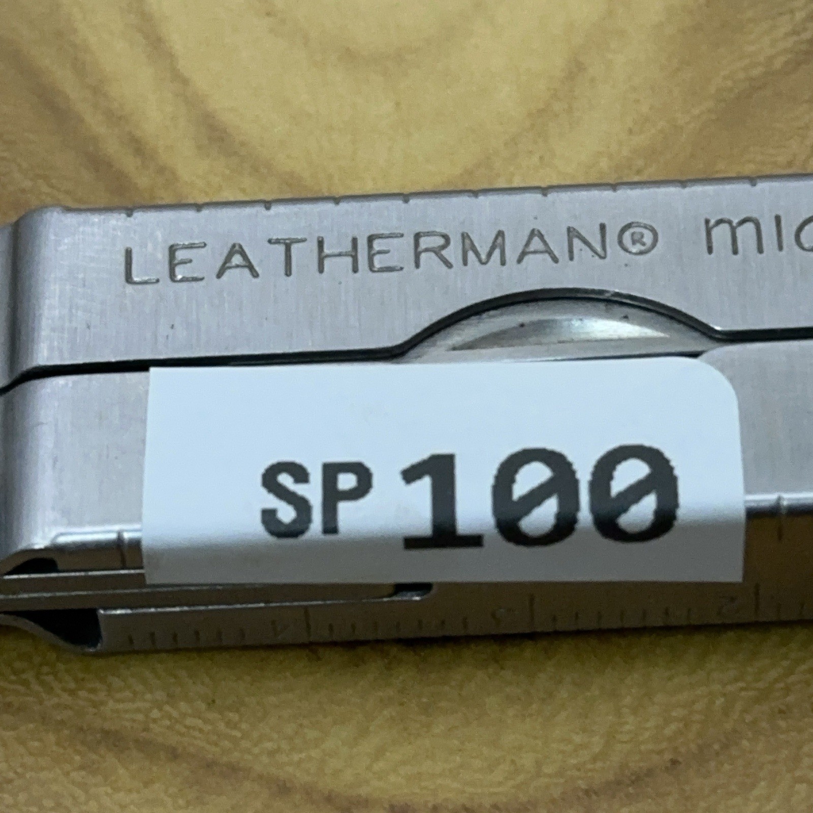 1 Leatherman Micra Stainless Mini Multitool Knife, Stainless Dated 02/04 *READ*