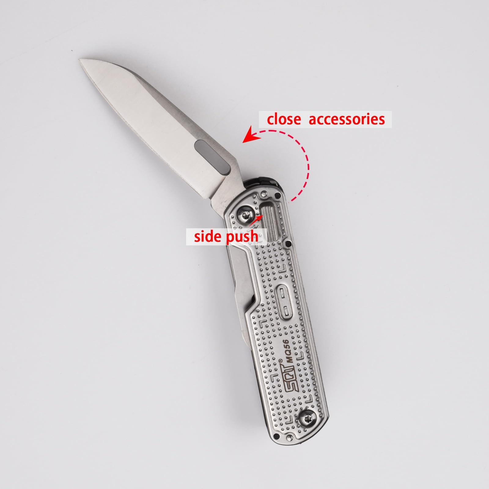 SQT2056 13-in-1 Multitool Knife with Glass Breaker, Survival Knife for Outdoo…