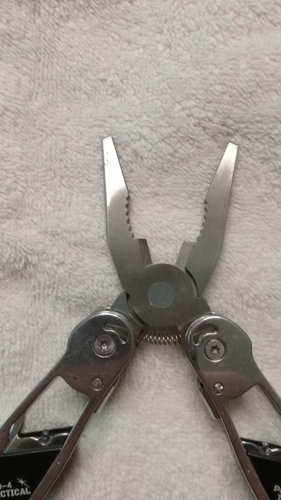 PRO-4 Tactical Multi-Tool Stainless Steel Silver Straight Edge Plier Sheath
