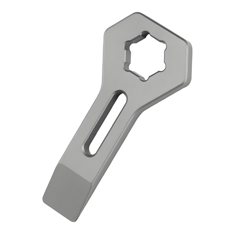Robust Metal Pocket Sized Survival Tool Includes Pry Bar Hexagonal Wrench