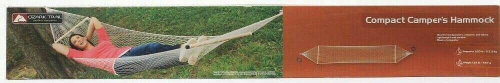 NEW Ozark Trail Outdoor Equipment Compact Campers Hammock Ideal 4 Backpack