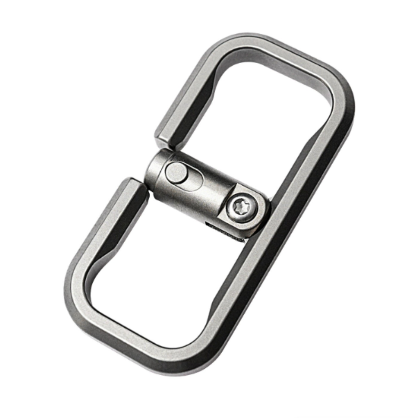 EDC Titanium Alloy Keychain Press Lock Creative Portable Hang Buckle