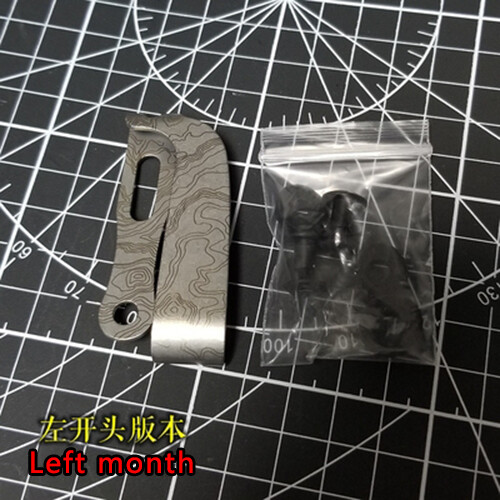 1pc Titanium Protective Clip Back Leather Clip Scabbard And Sheath Accessories