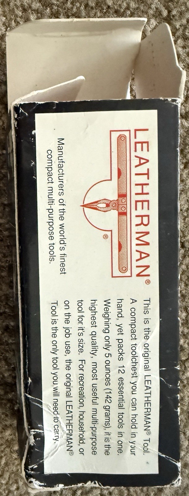 Vtg LEATHERMAN Multi Tool w Leather Case Portland, Oregon USA Box 1994 NEW