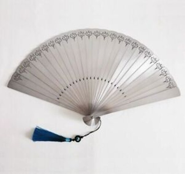 New Heavy Titanium Alloy Tactical Folding Fan Martial Arts Portable Kung Fu Tool