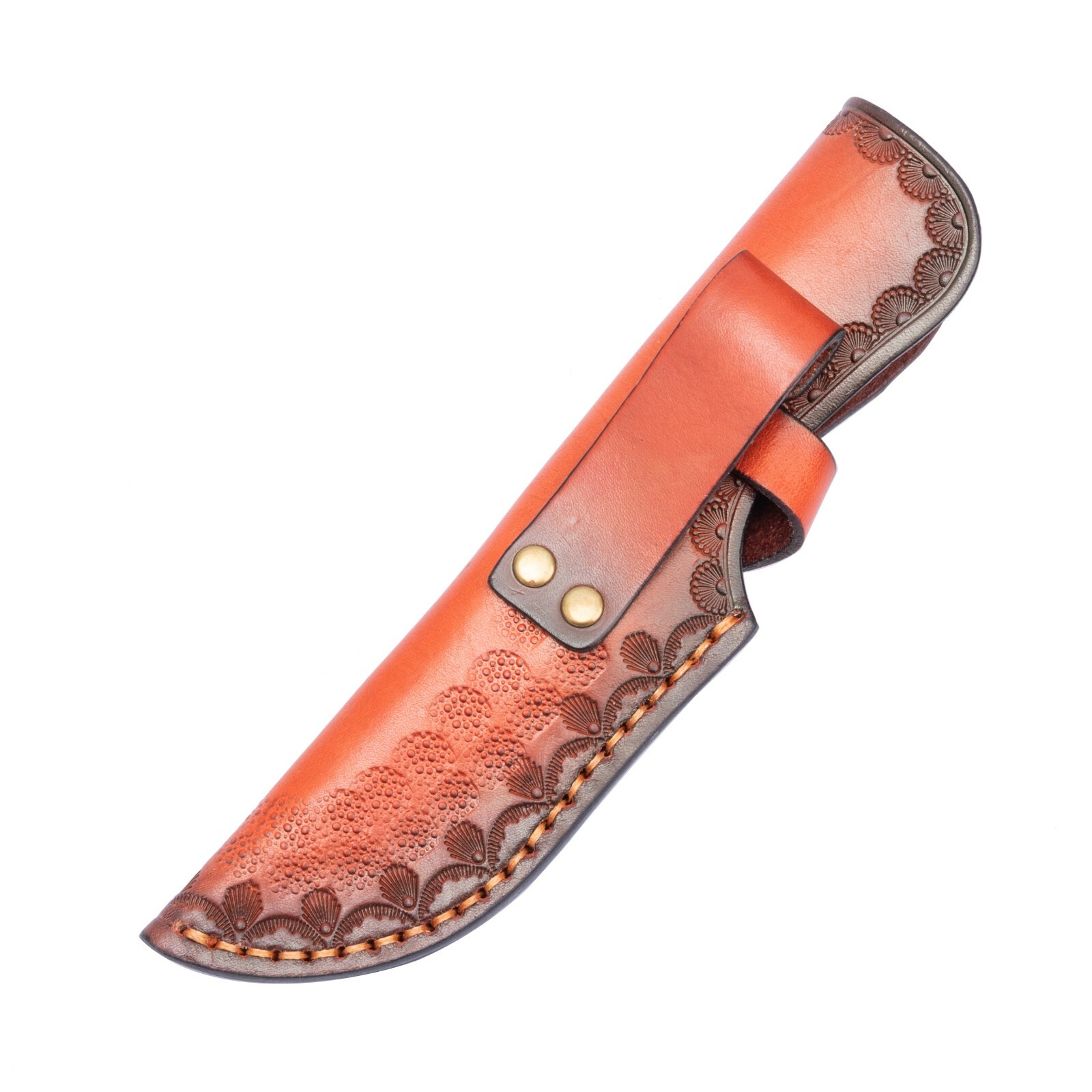 Knife Sheath Hand Made Leather with Fixed Blade Knife
