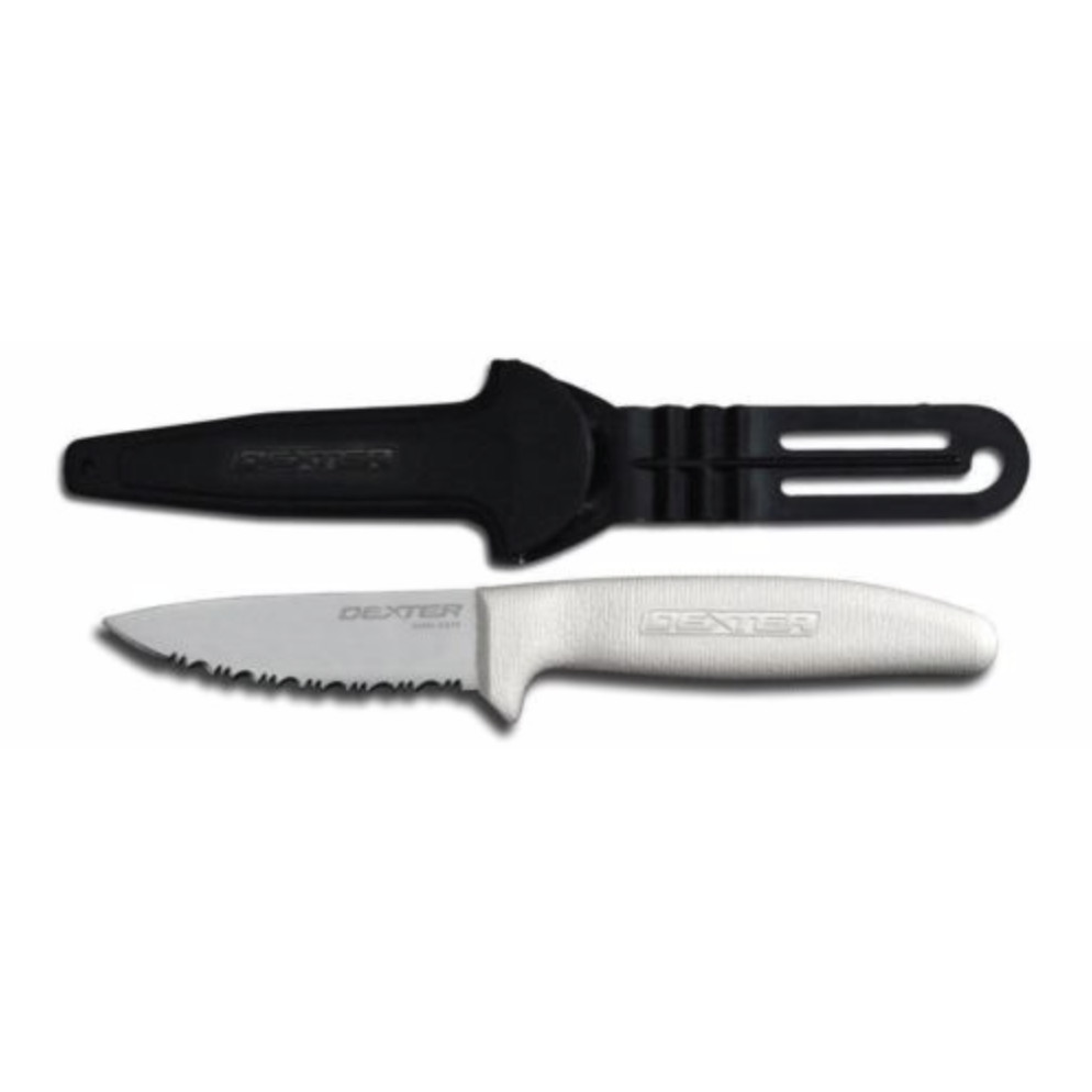 Dexter Russell Sani Safe 3 1/2″ Utility Net Tiger Scalloped Knife w/Sheath.15353