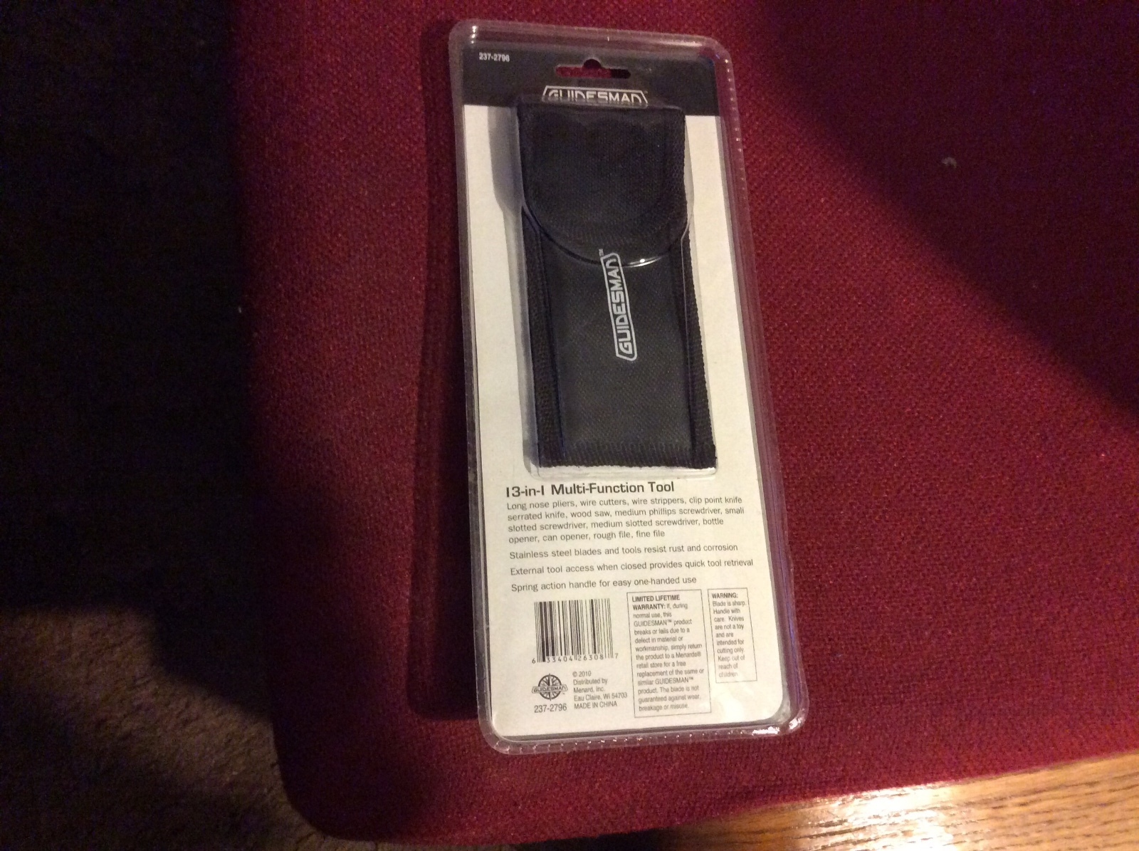GUIDESMAN MULTI-FUNCTION TOOL 13-in-1 LIMITED LIFETIME WARRANTY