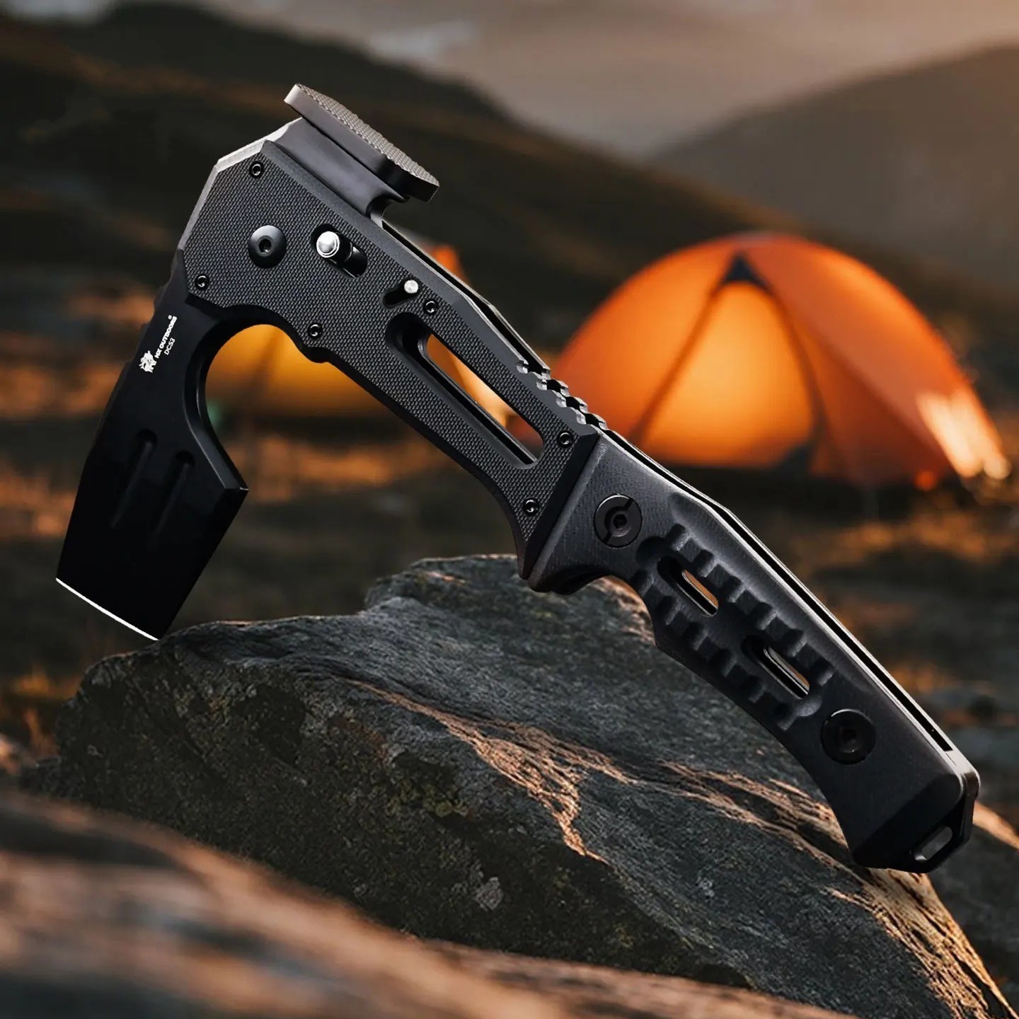 Mini Small Pocket Folding Axe Foldable Hatchet Tomahawk Hammer Survival Camping