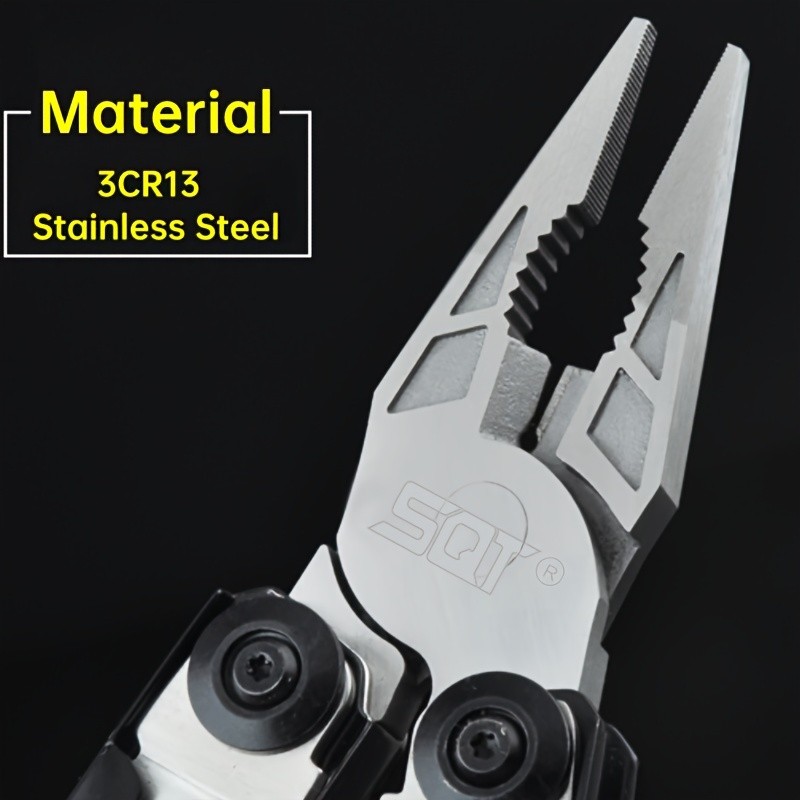 18 in 1 Stainless Steel Folding Multitool Pliers Pocket Knife Camping Multi Tool