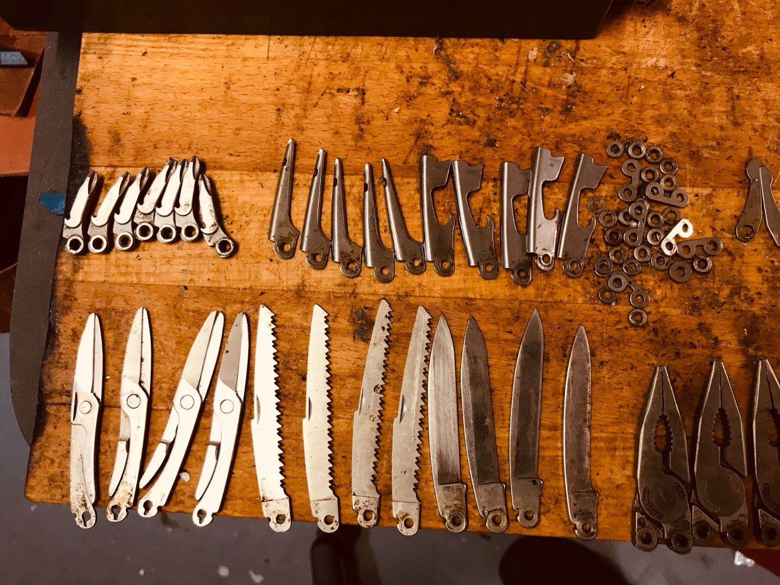 Lot 60x +/- Leatherman Juice Replacement Parts for Modification or Repair USED