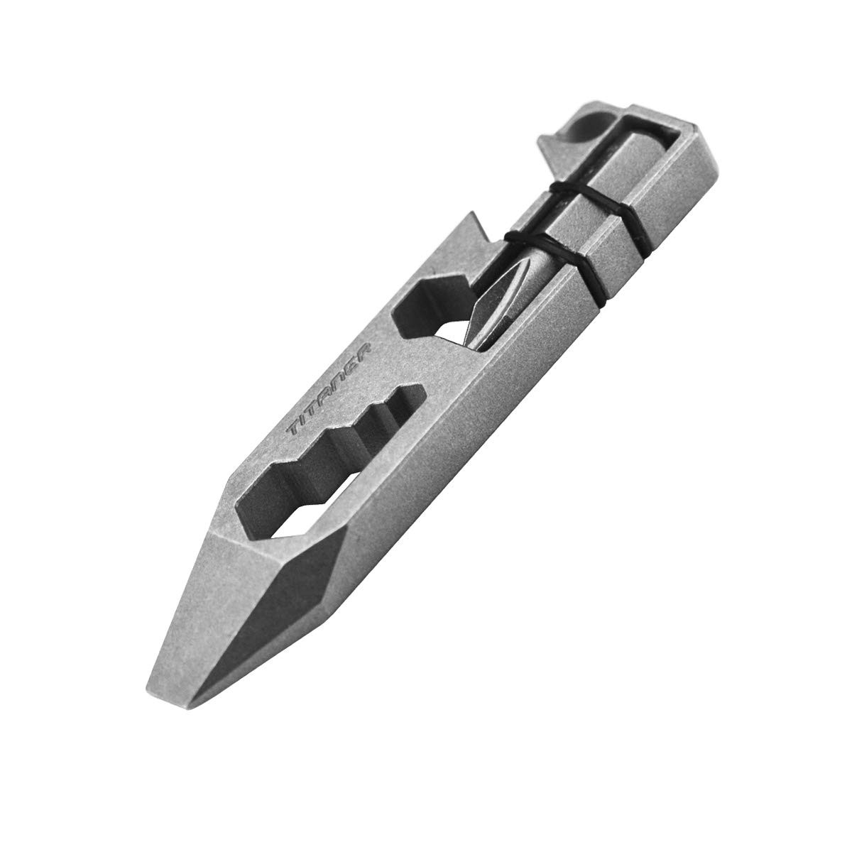 Titanium Multitool Pry Bar Bottle Opener Screwdriver Wrench Tool EDC Gear Key…