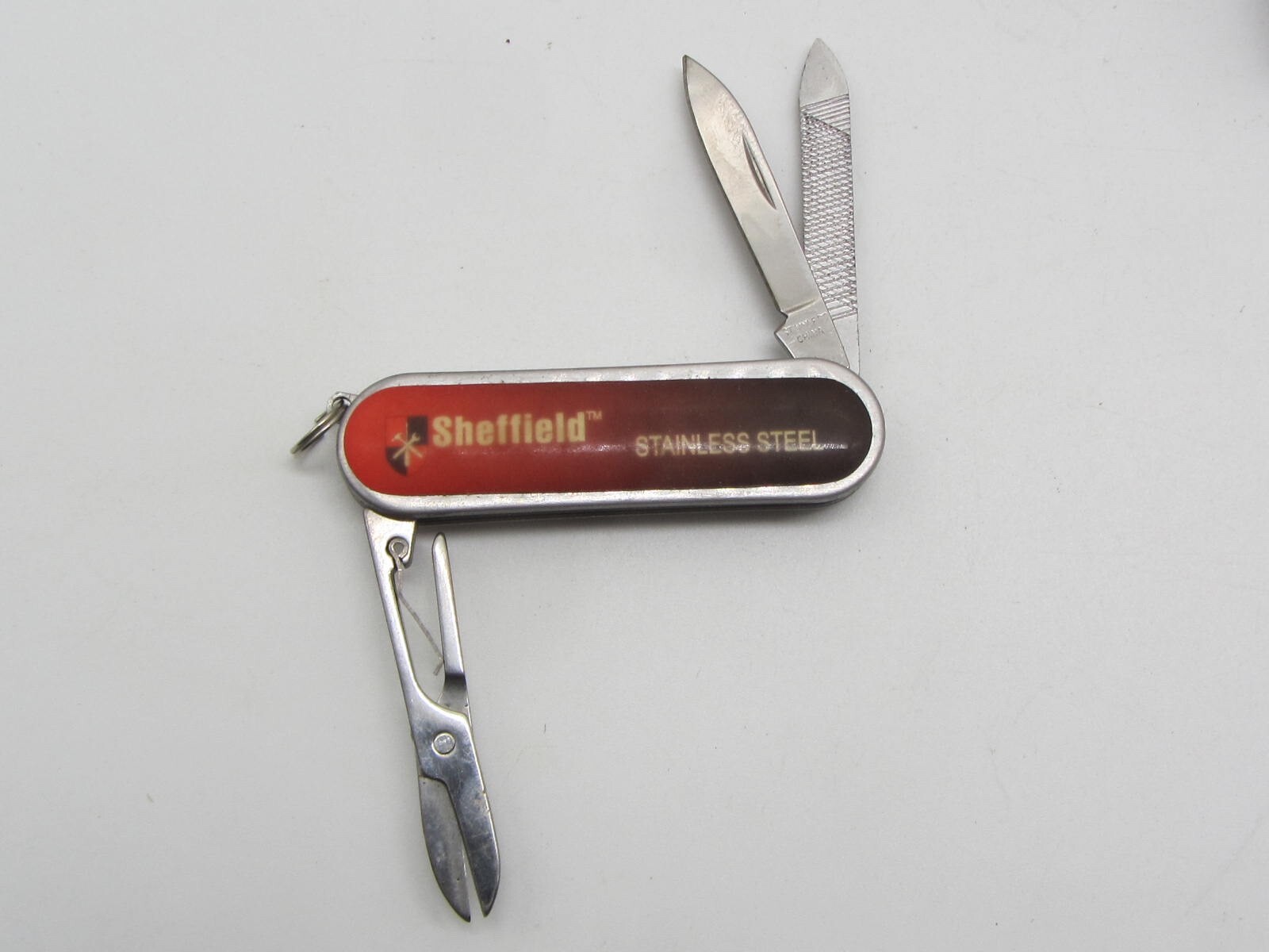 Sheffield 3 Knives, 2 Pliers (26 Multi Tool Sets) & Flashlight Wood Boxed