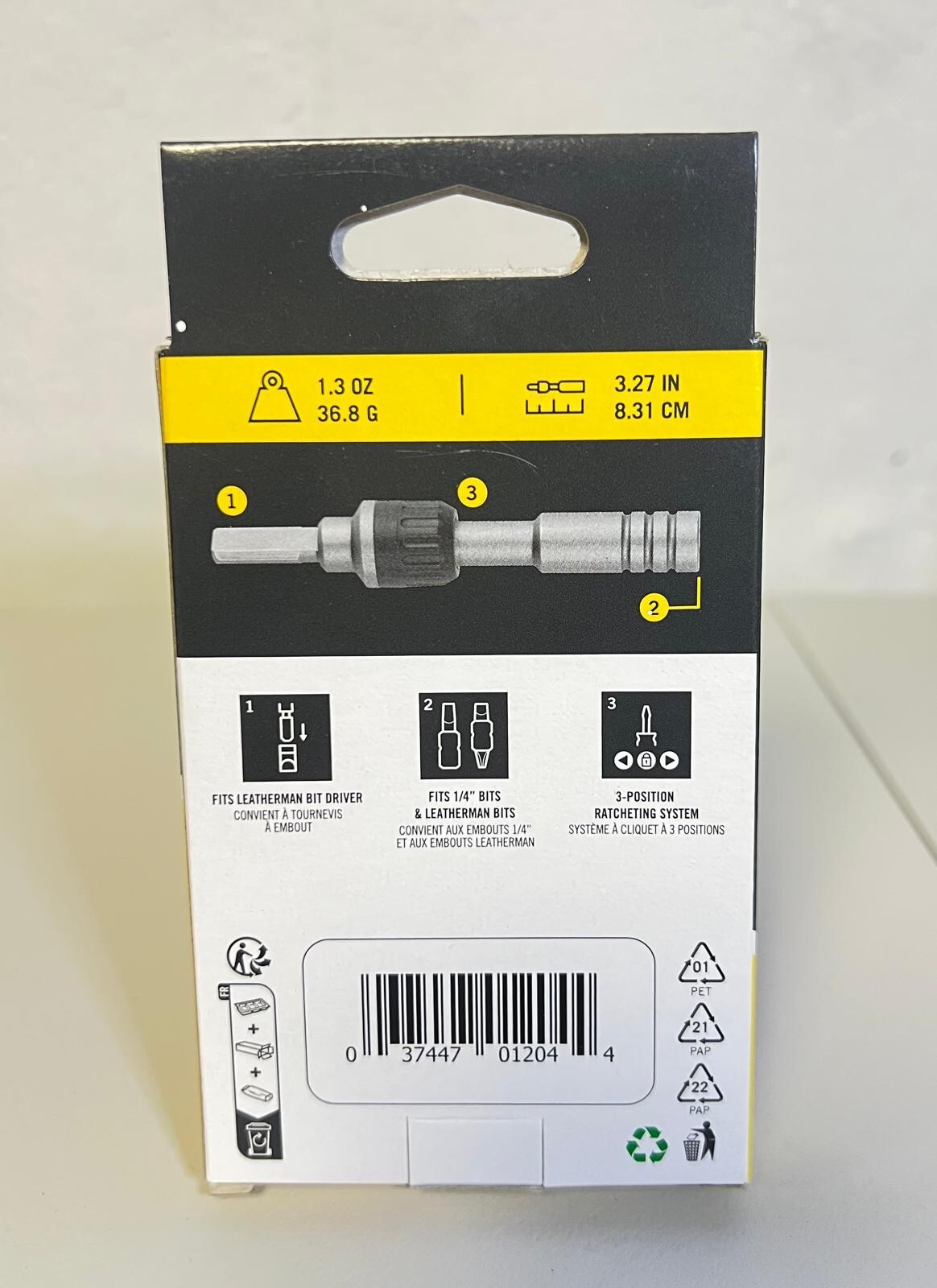 BRAND NEW IN BOX Leatherman Ratchet Driver 1/4 Hex Bit Model 931030
