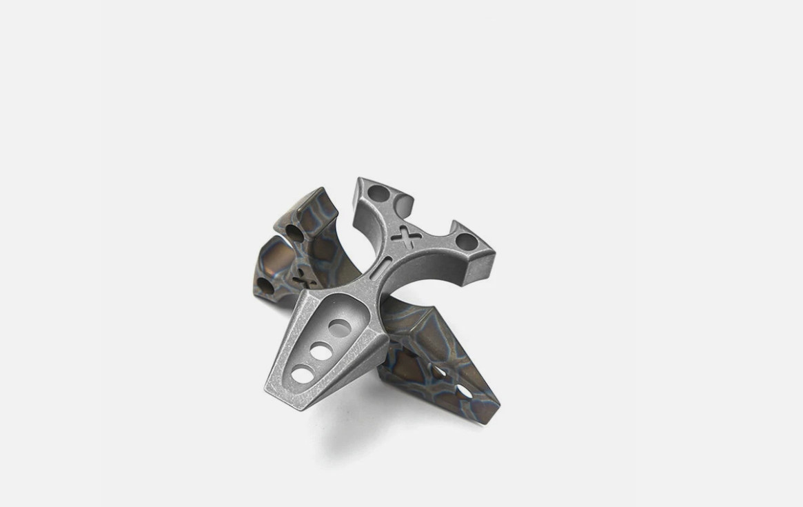 CNC Titanium Alloy Pocket Pry Bar Pendant Mini Crowbar Opener Keychain Multi EDC