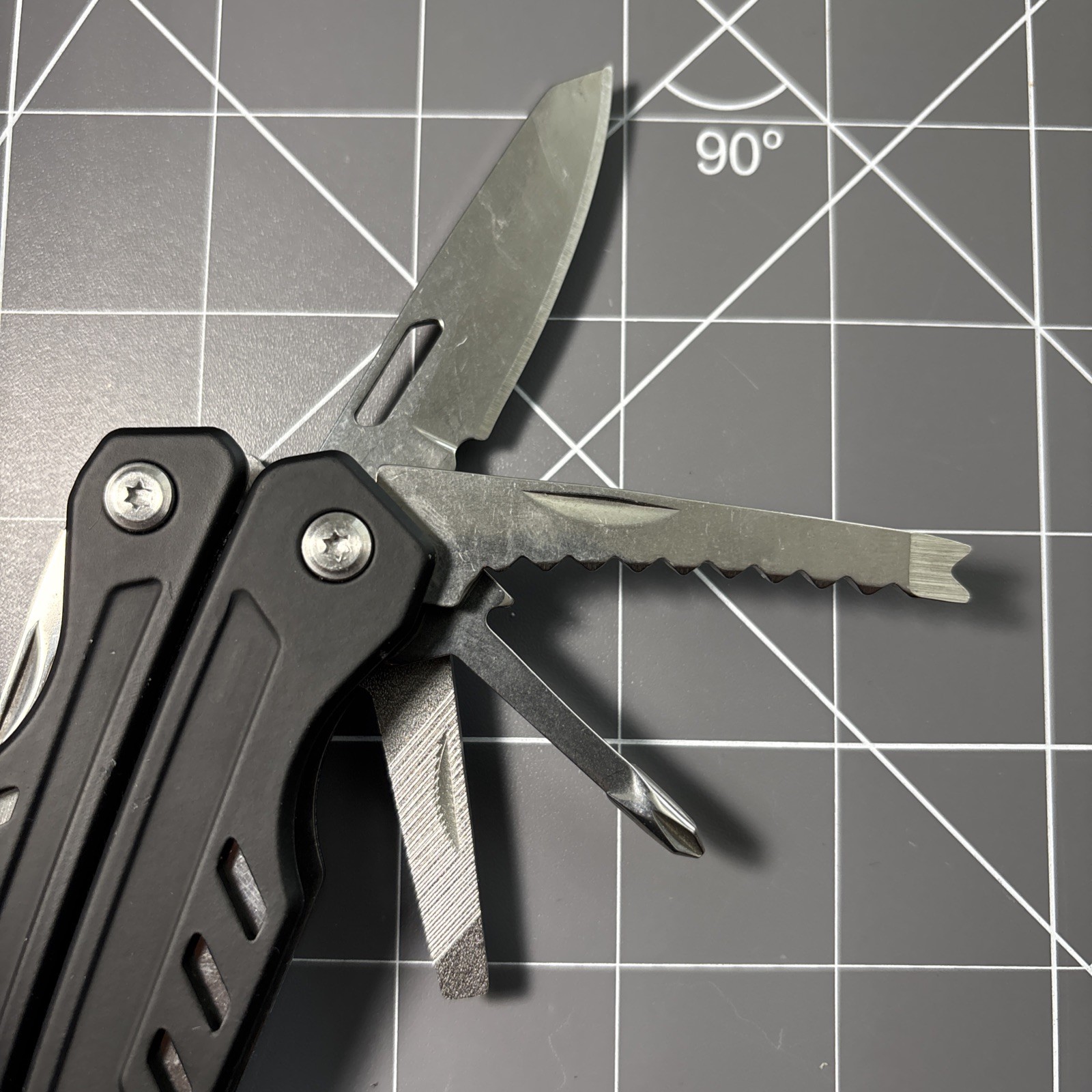 Ozark Trail 17-In-1 Multi Tool Pliers,Wire Cutter,Saw, Knife W/Sheath in Black