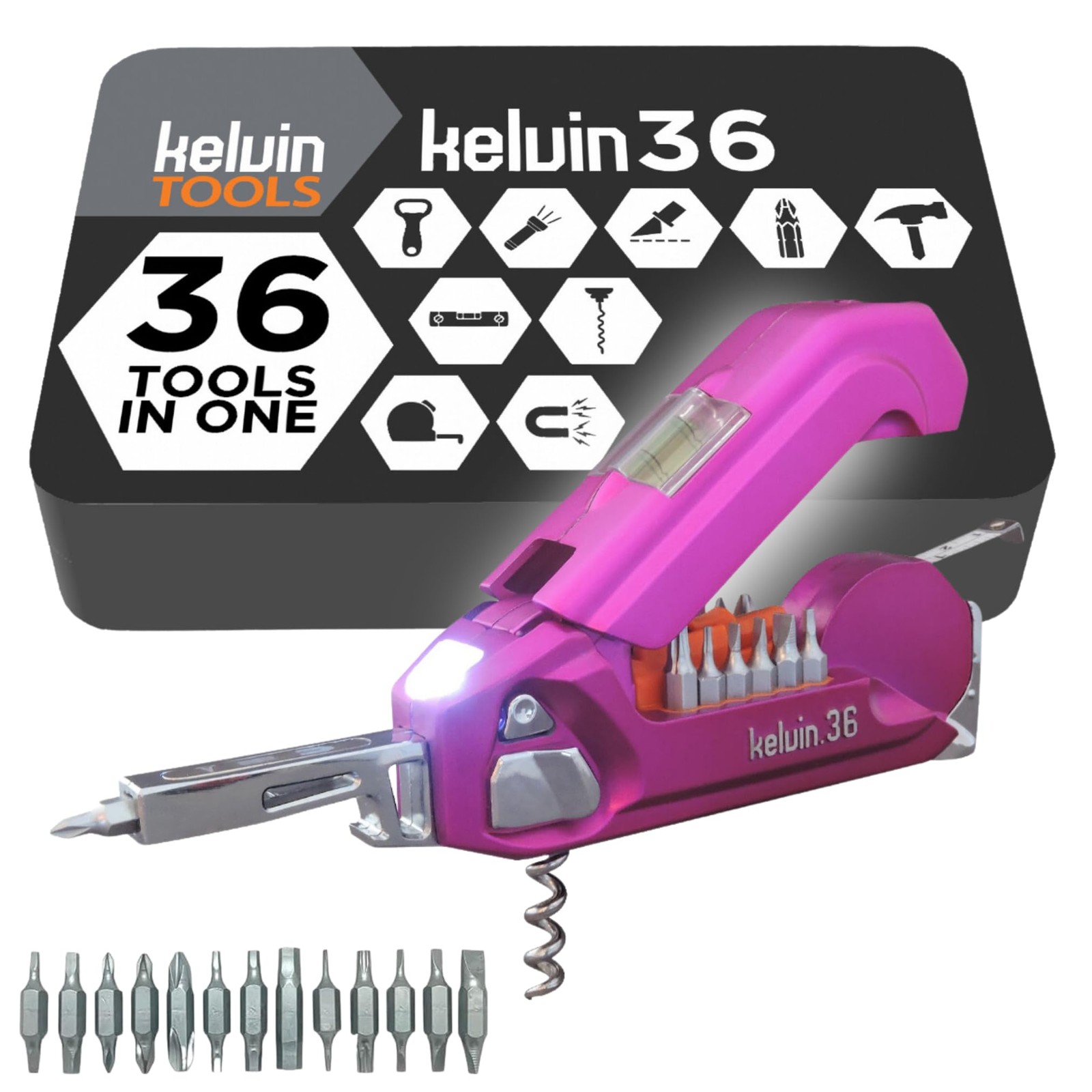 Tools – 36 Urban Multi Tool Screwdriver Set – All in One Hand Tool With 26 In…