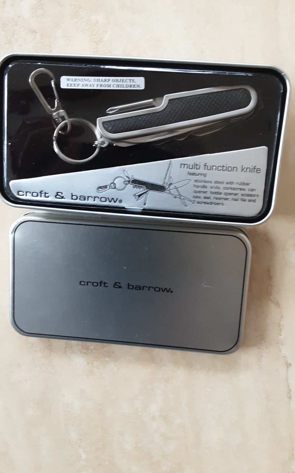 NEW Multi Function Knife Camping – Corkscrew Can Opener Saw Awl Scissor