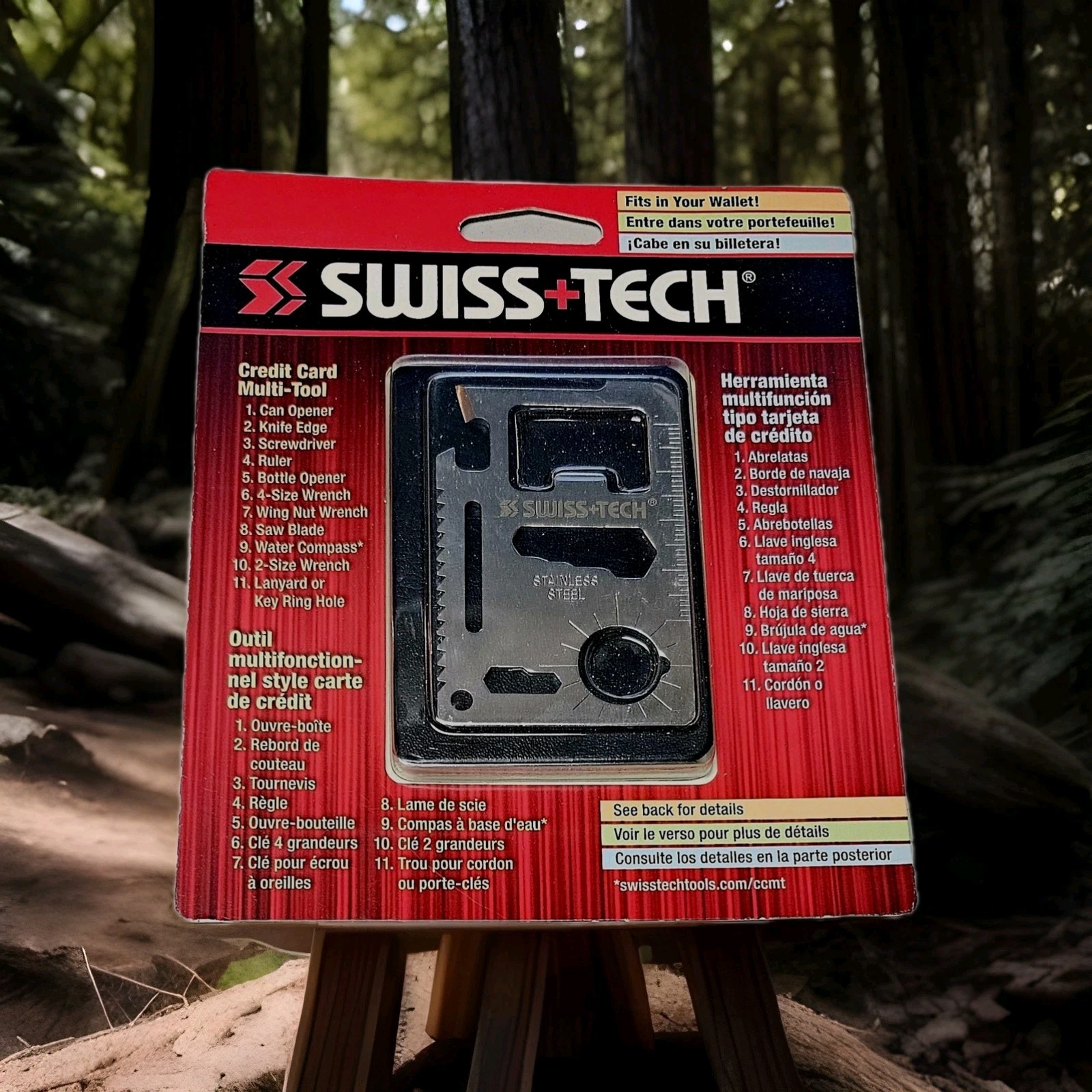 Swiss+Tech 12-in-1 Credit Card Survival Tool – Slim Design