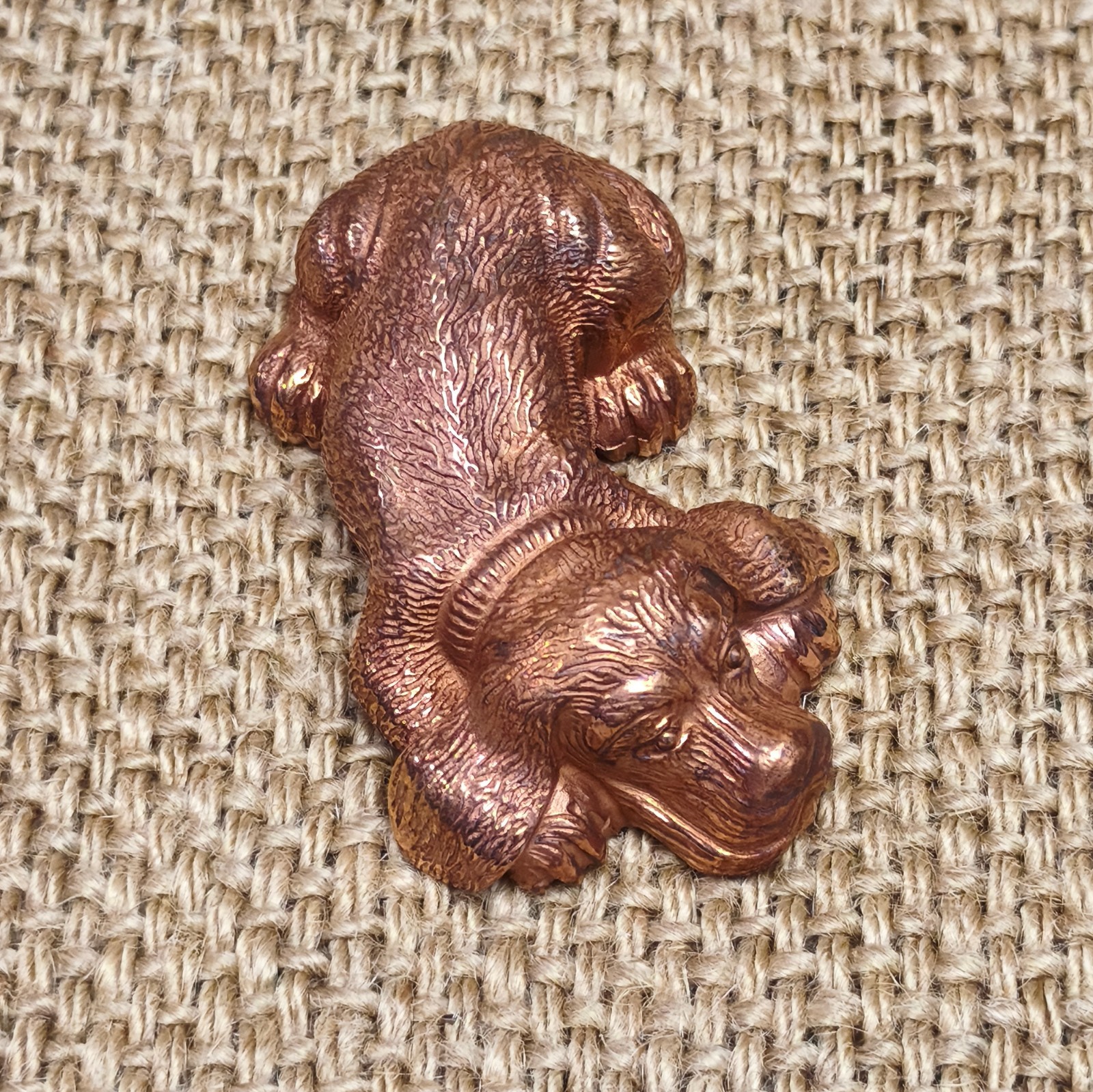 Purple copper sculpture Labrador Retriever ornament Artistic animal canine dog