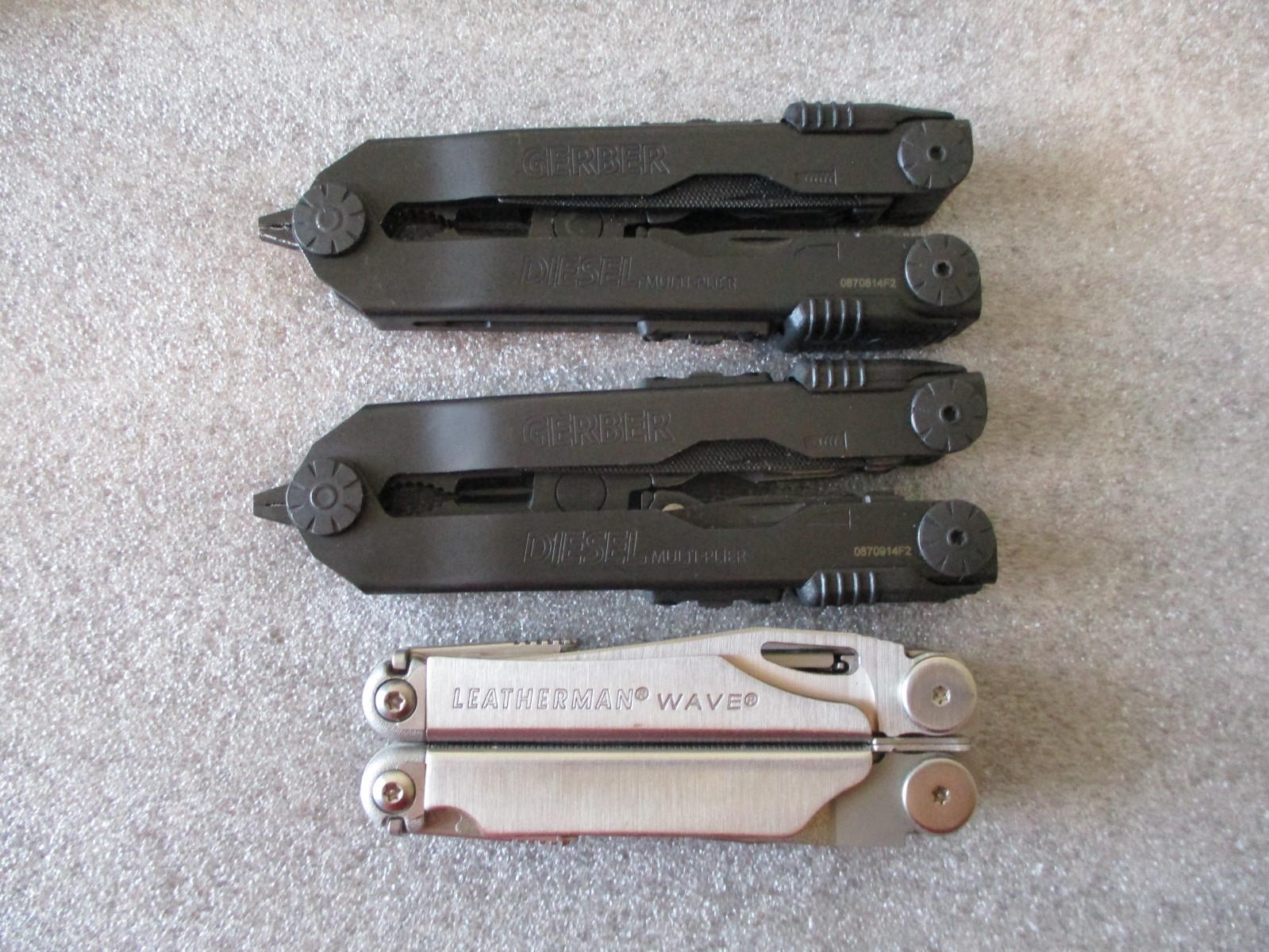 GERBER DIESEL MULTI-PLIER-2w/1 CASE+LEATHERMAN WAVE MULTI-TOOL & CASE-EXCELLENT!